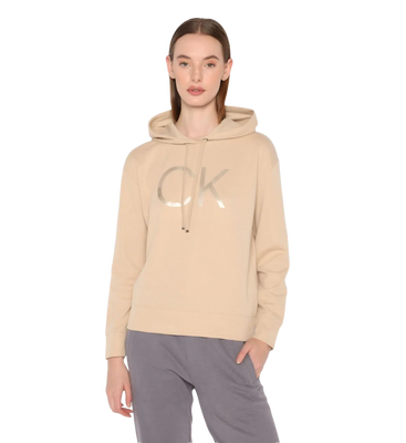 Calvin Klein – Shine mikina, Béžová barva