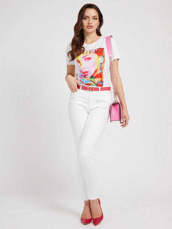 Módní Dream magazine tričko, Bílá barva, 2022