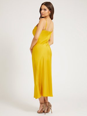 Akilina šaty – GUESS, Žlutá barva Ženy