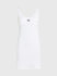 Badge Rib šaty Bílá barva Ženy