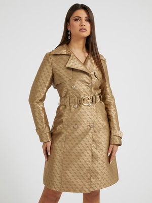 GUESS – Diletta kabát, Hnědá barva