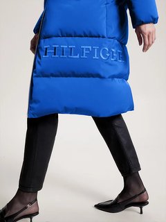 Luxusní Sateen Hooded bunda, Modrá barva, XS, S, M, L