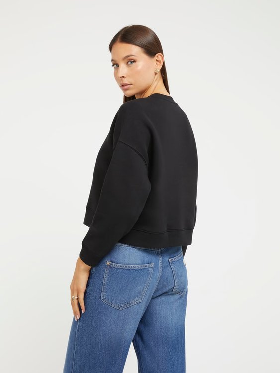 Lurex Triangle mikina – GUESS, Černá barva Ženy