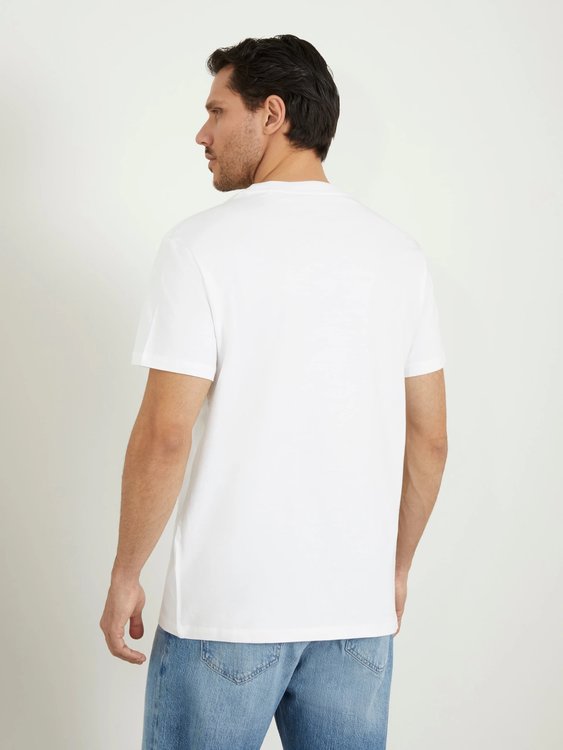 Triangle Embro triko – GUESS, Bílá barva Muži