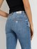 Luxusní Mid Rise Straight jeans, Modrá barva, 25/2, 26/2, 27/2, 28/2, 29/2, 30/2, 31/2