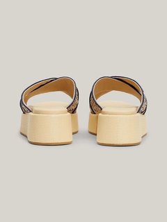 Luxusní TH Mono Rafia pantofle, Béžová, Krémová barva, 37, 38, 39