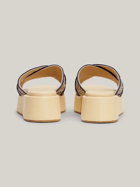 Luxusní TH Mono Rafia pantofle, Béžová, Krémová barva, 37, 38, 39