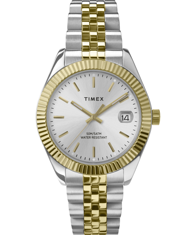 TIMEX – Legacy hodinky, Stříbrná, Zlatá barva