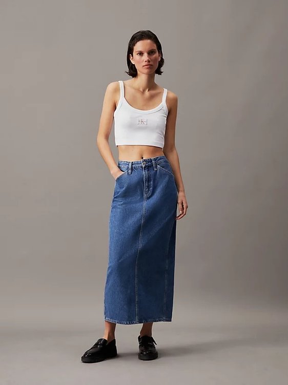 Luxusní Woven Label top, Bílá barva, XS, S, M, L