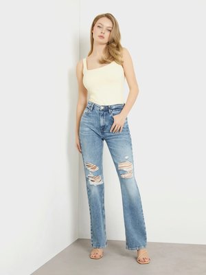 80S Straight Jeans – GUESS, Modrá barva Ženy