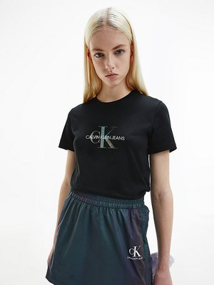 Calvin Klein Jeans – Logo triko, Černá barva
