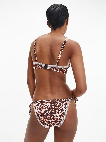 Módní KW0KW01862-0HE plavky STRING SIDE TIE BIKINI-PRINT, 2022