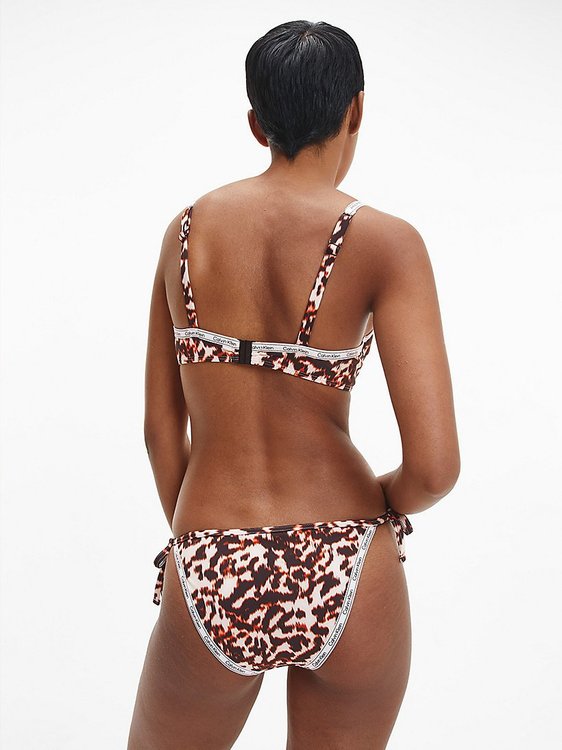 Módní KW0KW01862-0HE plavky STRING SIDE TIE BIKINI-PRINT, 2022