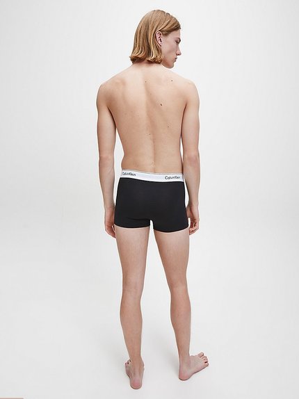 Módní Modern Cotton boxerky 2ks, Černá, Šedá barva, BASIC                                   