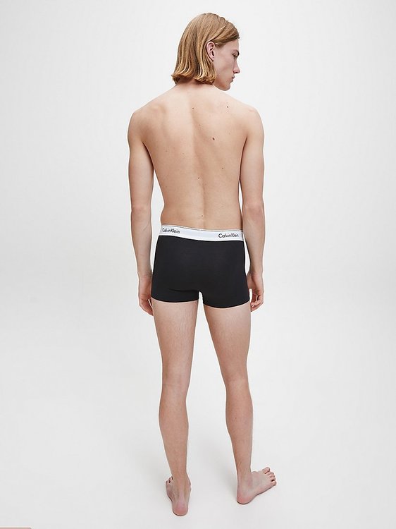 Módní Modern Cotton boxerky 2ks, Černá, Šedá barva, BASIC                                   