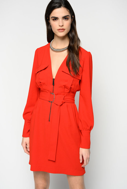 Šaty Capeta Červená barva Ženy