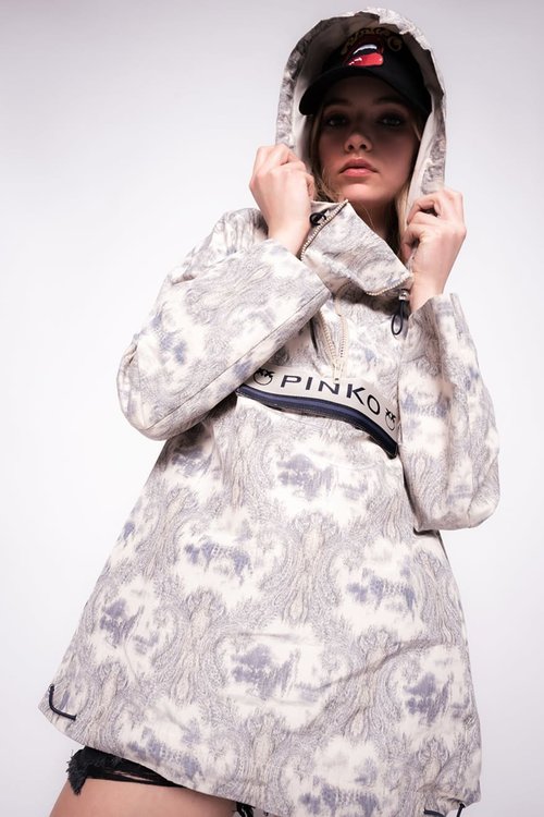 Castrovillari bunda Bílá, Modrá barva Ženy