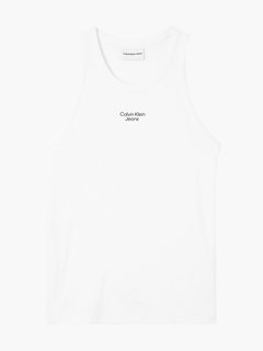 Stacked logo tílko Bílá barva Muži