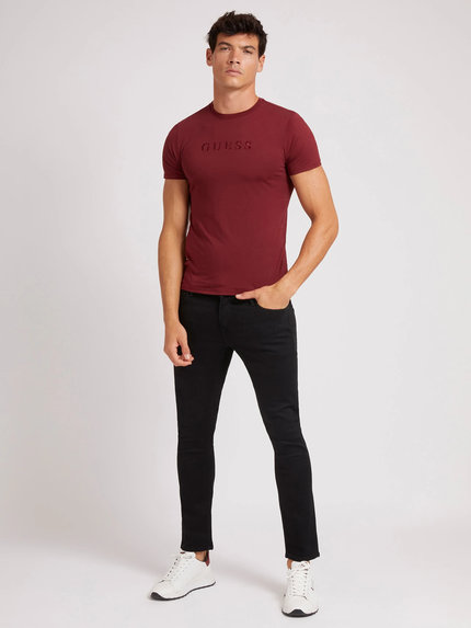 Módní Pima logo tričko, Bordó barva, 2022