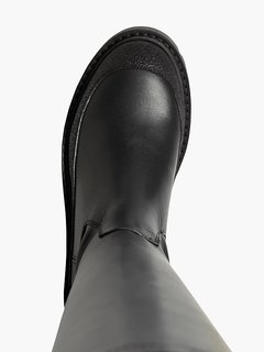 Combat kozačky Černá barva Ženy