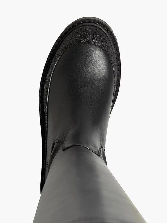 Combat kozačky Černá barva Ženy