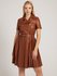 Livia šaty – GUESS, Hnědá barva Ženy
