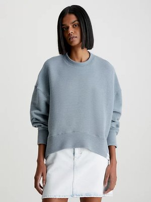 Calvin Klein Jeans – Ottoman mikina, Šedá barva