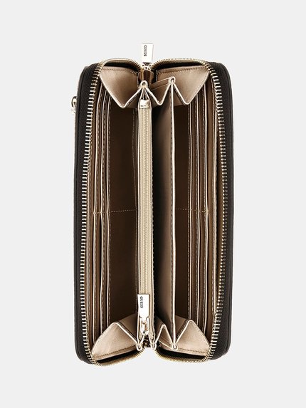 Módní Laurel velká peněženka, Hnědá barva, 2023, 2024