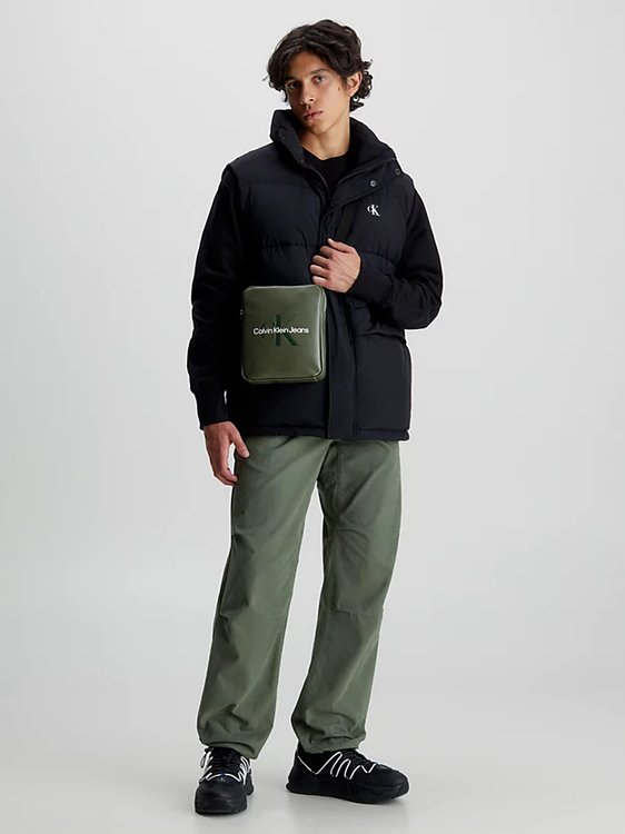 Monogram crossbody Khaki, Zelená barva Muži