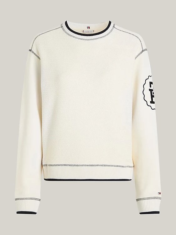 Texture mikina Krémová barva Ženy