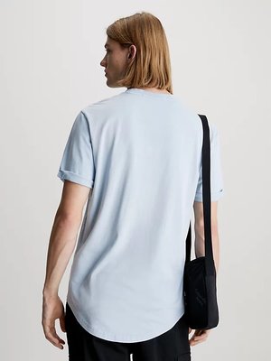 Washed Monologo triko – Calvin Klein Jeans, Modrá barva Muži