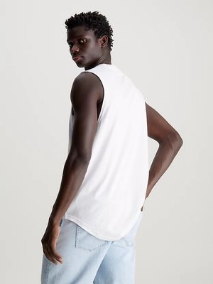 Monologo Badge top – Calvin Klein Jeans, Bílá barva Muži