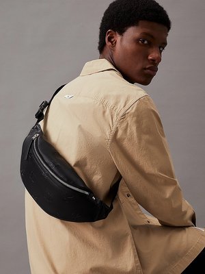 Monogram Soft ledvinka – Calvin Klein Jeans, Černá barva Muži