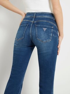Luxusní Shape Up Straight Power jeans, Modrá barva, S/2, M/2