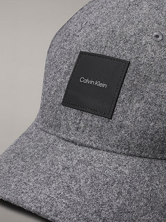 Luxusní Wool kšiltovka, Šedá barva, OS