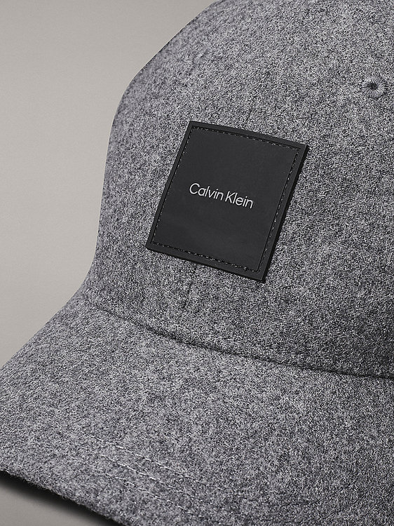 Luxusní Wool kšiltovka, Šedá barva, OS