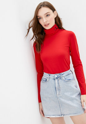 Calvin Klein Jeans – Rolákové triko, Červená barva