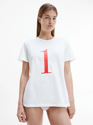 Módní CK One pyžamové tričko, Bílá barva, 2021