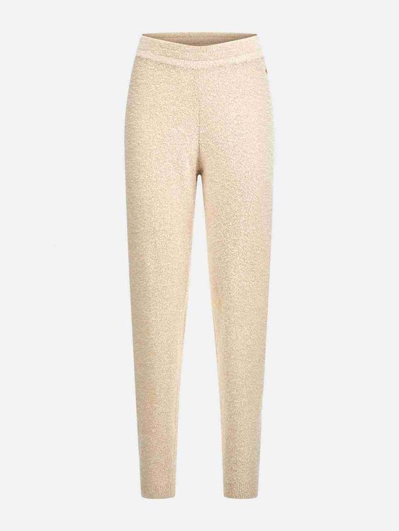 Módní Reeda lurex kalhoty, Béžová barva, 2022 1