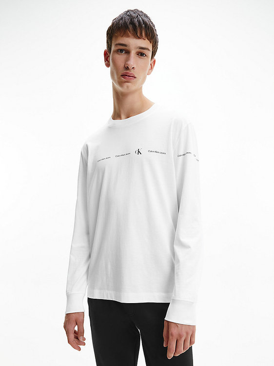 Luxusní Repeat Logo tričko, Bílá barva, XS, S, M, L, XL, XXL