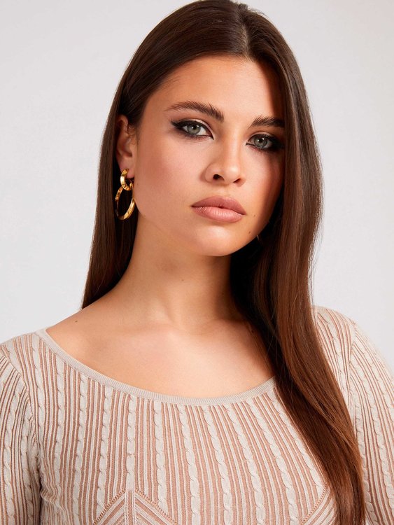 Alexia šaty Krémová barva Ženy