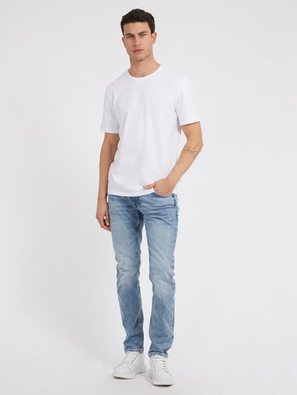 Módní Pima triko, Bílá barva, 2023