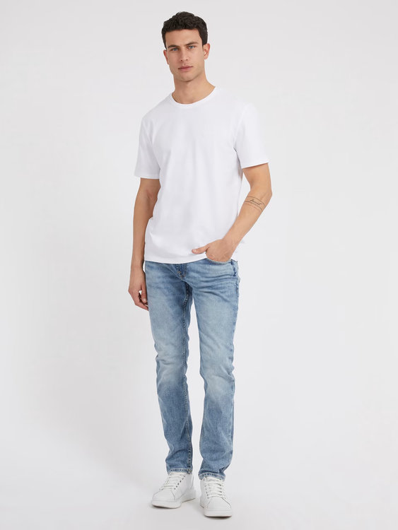 Módní Pima triko, Bílá barva, 2023