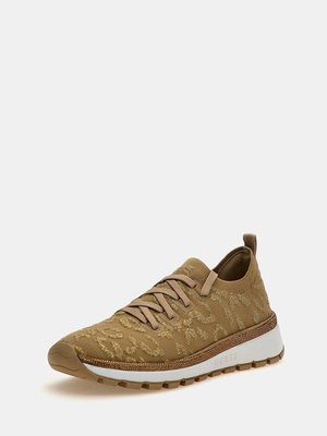 GUESS – Zylen tenisky, Béžová, Hnědá barva