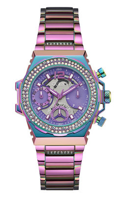 GUESS – Fusion hodinky, Růžová, Iridiscentní barva