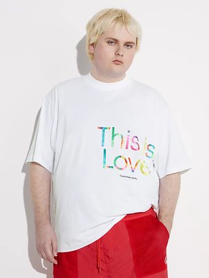 Slogan triko – Calvin Klein Jeans, Bílá barva Muži