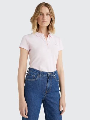 Tommy Hilfiger – Heritage polo triko, Růžová barva