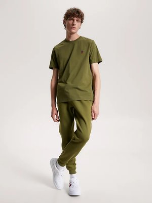 Small Monogram triko – Tommy Hilfiger, Khaki, Zelená barva Muži