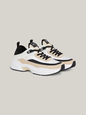 Tommy Hilfiger – Sporty Lux Runner tenisky, Bílá, Hnědá barva