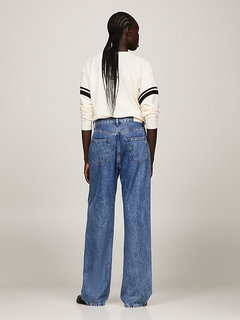 Luxusní Loose Straight jeans, Modrá barva, 27/30, 28/30